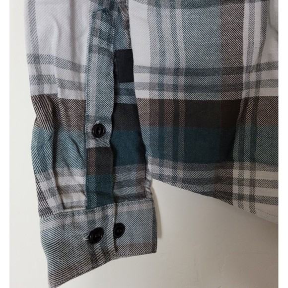 Patagonia Flannel Shirt Mens XXS Organic Cotton Tailored Grey L/S Fjord NEW - Picture 8 of 8